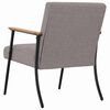 vidaXL Fauteuil Taupe 59 x 75 x 78 cm Stof