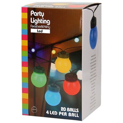 ProGarden Feestverlichtingsset met 20 Lampen LED 12 V meerkleurig