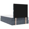 vidaXL Ottoman bed met matrassen en LED's 120x190cm fluweel