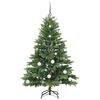vidaXL Kunstkerstboom met 150 LED met standaard Groen 150 cm PE en PVC