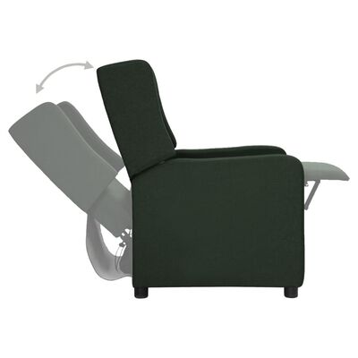 vidaXL Sta-op-stoel stof donkergroen