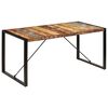 vidaXL Eettafel 160x80x75 cm massief gerecycled hout