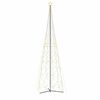vidaXL Kerstkegelboom warmwit 3000 LED's 230x800 cm