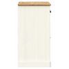 vidaXL Dressoir met lades VIGO 78x40x75 cm massief grenenhout wit
