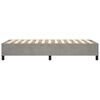 vidaXL Boxspring bed 100x200 cm fluweel lichtgrijs