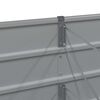 vidaXL Plantenbak Lichtgrijs 320 x 80 x 45 cm Staal