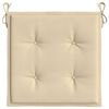 vidaXL Tuinstoelkussens 6 st 40x40x4 cm oxford stof beige