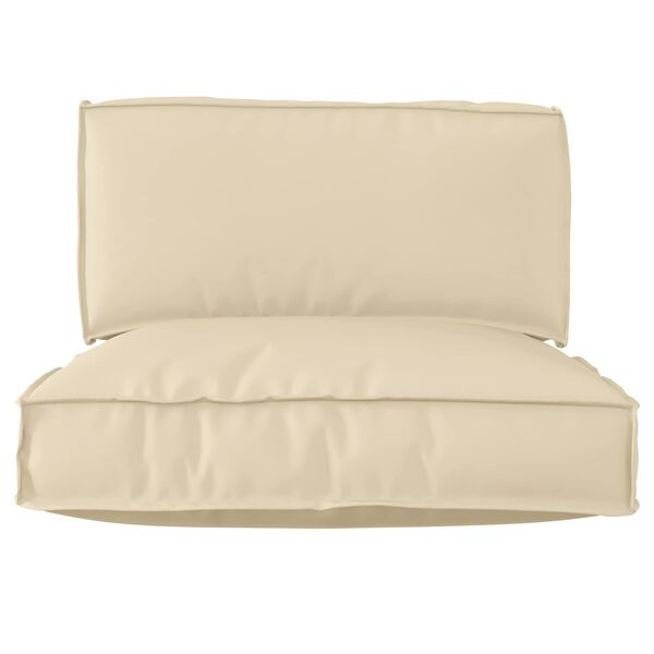 vidaXL Pallet Kussen Set 2 pcs Cr&egrave;me Oxford Stof