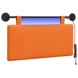 vidaXL Hangend hoofdbord Oranje Katoen Stof