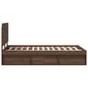 vidaXL Bedframe Bruin Eiken 120 x 200 cm Massief grenenhout