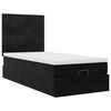 vidaXL Ottoman bed met matrassen en LED's 90x200cm fluweel zwart