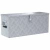 vidaXL Aluminium kist 76,5x26,5x33 cm zilverkleurig