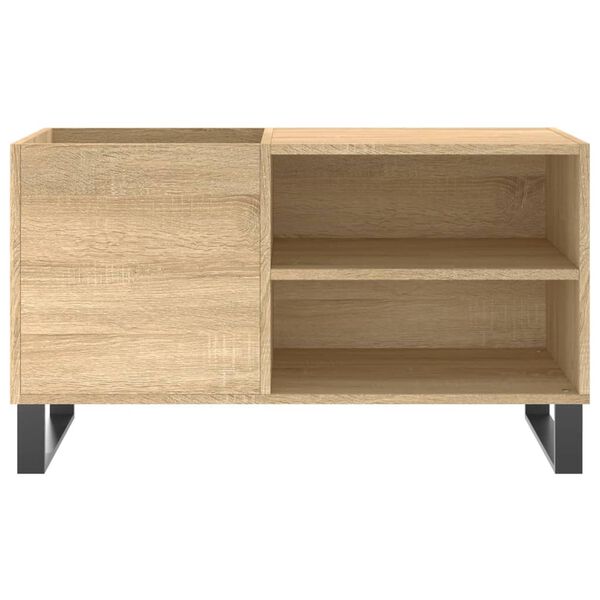 vidaXL Platenkast 85x38x48 cm bewerkt hout sonoma eikenkleurig