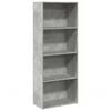 vidaXL Boekenkast 60x30x152 cm bewerkt hout betongrijs