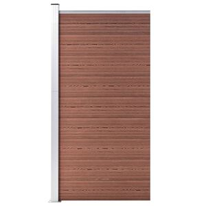 vidaXL Schuttingpaneel 95x186 cm HKC bruin
