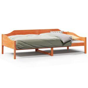 vidaXL Bedframe zonder matras massief grenenhout wasbruin 90x190 cm