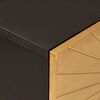 vidaXL Bijzetkast Zwart en Goud 80 x 33.5 x 75 cm massief mangohout
