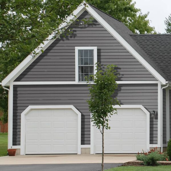 vidaXL Gevelpanelen 8 st 170x15 cm HKC grijs