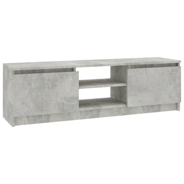 vidaXL Tv-meubel 120x30x35,5 cm bewerkt hout betongrijs