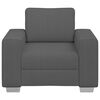 vidaXL Fauteuil 60 cm corduroy stof donkergrijs