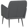 vidaXL Fauteuil 61x78x80 cm kunstleer grijs