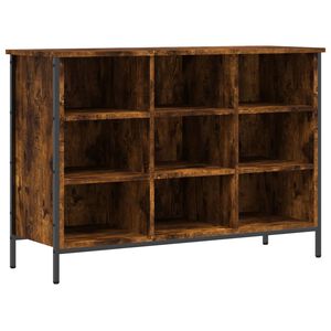 vidaXL Schoenenkast 100x35x70 cm bewerkt hout gerookt eikenkleurig