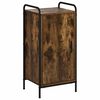 vidaXL Dressoir Gerookt eiken 97 x 33 x 81 cm Bewerkt hout