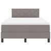 vidaXL Boxspringbed met matras met hoofdeinde Taupe 120 x 190 cm Stof
