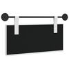 vidaXL Hangend Hoofdeinde Wandgemonteerd Wit 100 x 55 x 5 cm Stof