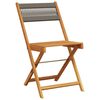 vidaXL Tuinstoelen 6 st inklapbaar massief acaciahout grijs