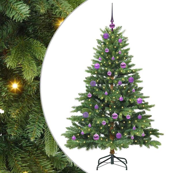 vidaXL Kunstkerstboom met 150 LED met standaard Groen 150 cm PE en PVC