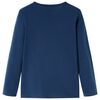 Kindershirt met lange mouwen 104 marineblauw