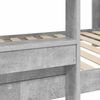 vidaXL Bunk Bed voor Kinderen Beton Grijs 80 x 160 cm Bewerkt hout