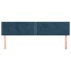 vidaXL Hoofdborden 2 st 90x5x78/88 cm fluweel donkerblauw