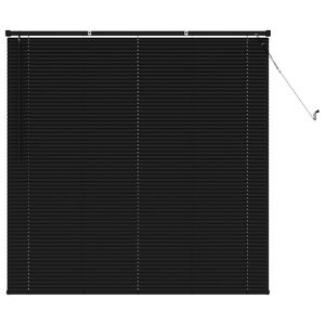 vidaXL Venetiaanse Blind Verstelbaar Zwart 150 x 150 cm PVC