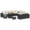 vidaXL Tuin Sofa Set 13 st Zwart poly rattan