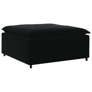 vidaXL Modulaire bank voetenbank module zwart 100x100x48 cm