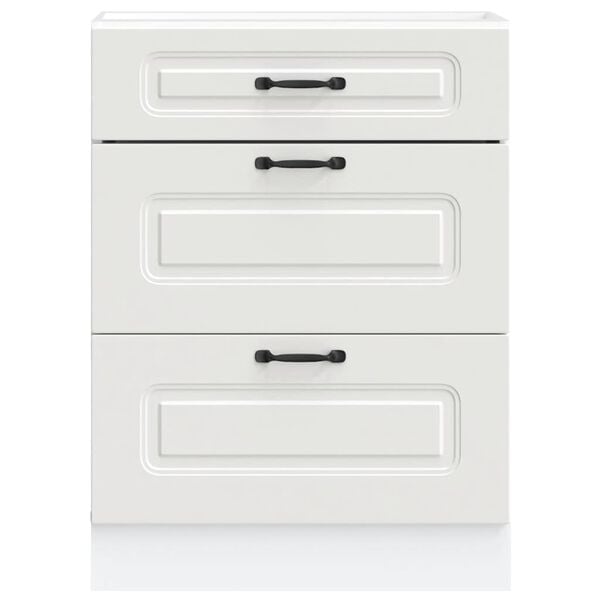 vidaXL Onderkast Kalmar bewerkt hout wit