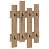 vidaXL Wandgemonteerde kapstok Muurmontage Artisan Eiken Bewerkt hout