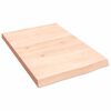 vidaXL Wastafelblad 40x60x(2-4) cm onbehandeld massief hout