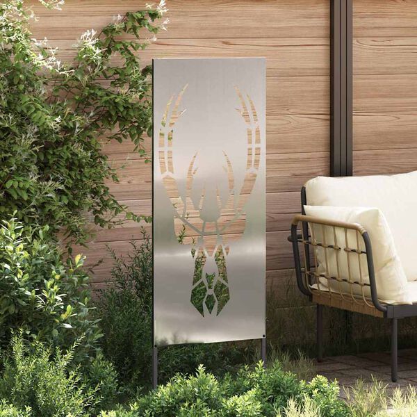 vidaXL Tuin Privacy Screen Zilver 50 x 140 cm Gegalvaniseerd staal
