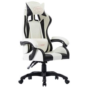 vidaXL Racestoel kunstleer zwart