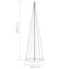 vidaXL Kegelkerstboom 330 warmwitte LED's 100x300 cm