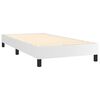vidaXL Boxspring met matras en LED kunstleer wit 90x200 cm