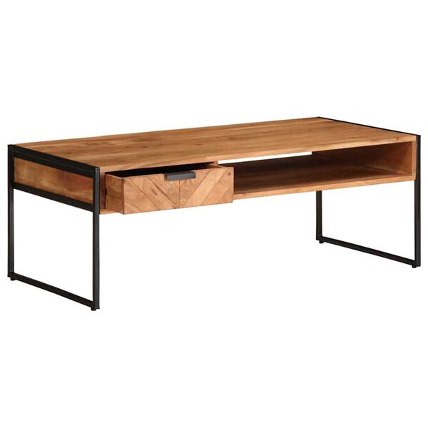 vidaXL Salontafel 110x55x40 cm massief acaciahout