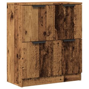 vidaXL Dressoir 60x30x70 cm bewerkt hout oud houtkleurig