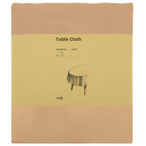 vidaXL Tafelkleed 5 st Ovaal Beige 160 x 220 cm Polyester
