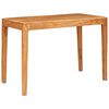 vidaXL Eettafel 110 x 55 x 76 cm Massief Acaciahout Bruin Rechthoekig