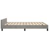 vidaXL Bedframe zonder matras 140x200 cm fluweel lichtgrijs
