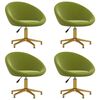 vidaXL Eetkamerstoelen 4 st fluweel lichtgroen